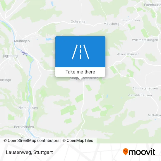Lausenweg map