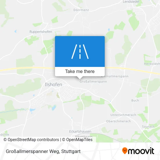 Großallmerspanner Weg map