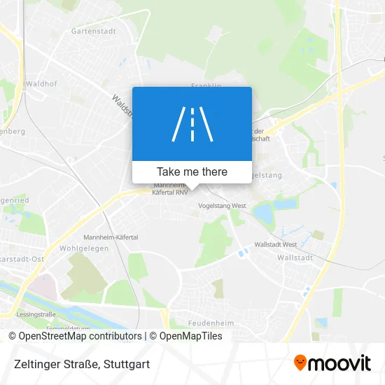 Карта Zeltinger Straße