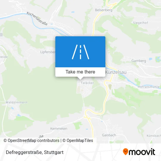 Карта Defreggerstraße