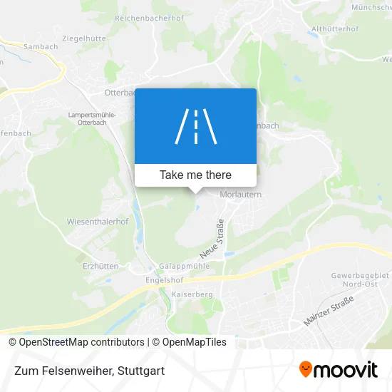 Карта Zum Felsenweiher