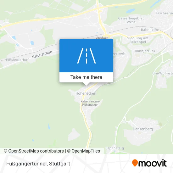 Карта Fußgängertunnel