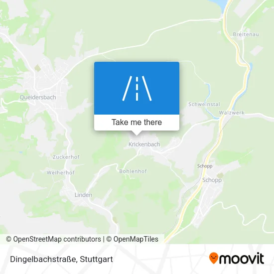 Карта Dingelbachstraße