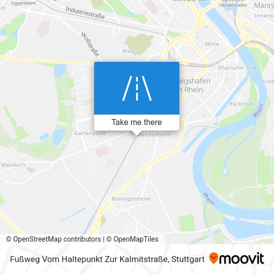 Fußweg Vom Haltepunkt Zur Kalmitstraße map
