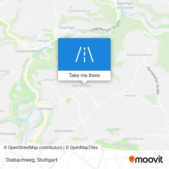 Карта Diebachweg