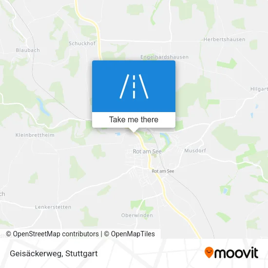 Карта Geisäckerweg