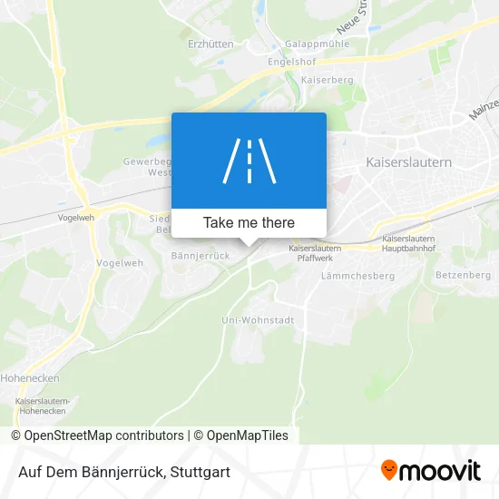 Карта Auf Dem Bännjerrück
