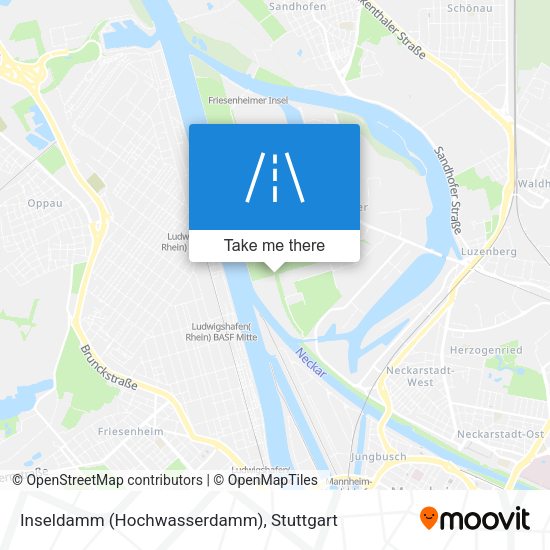 Inseldamm (Hochwasserdamm) map