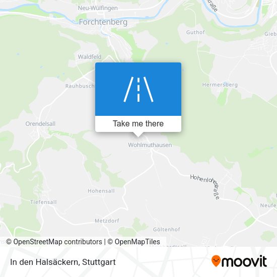 In den Halsäckern map