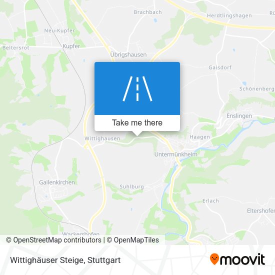 Wittighäuser Steige map