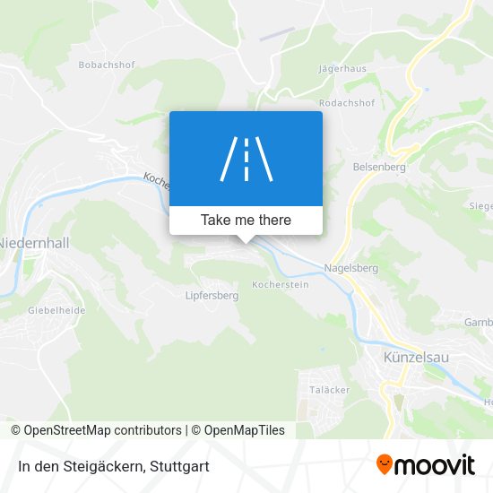 In den Steigäckern map