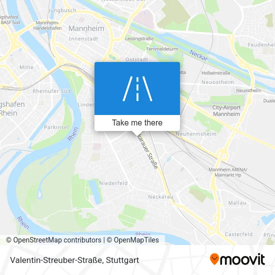 Карта Valentin-Streuber-Straße