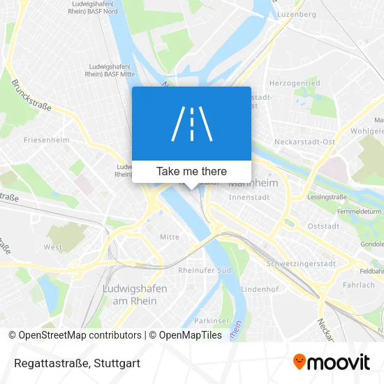 Карта Regattastraße