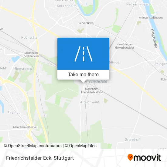 Карта Friedrichsfelder Eck