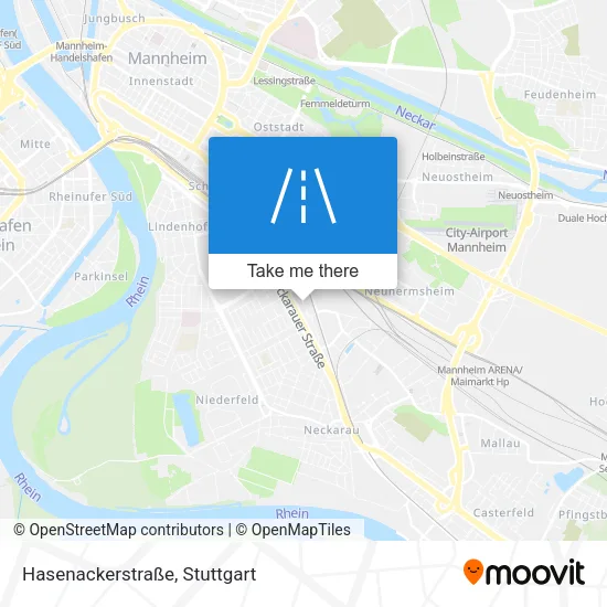 Карта Hasenackerstraße