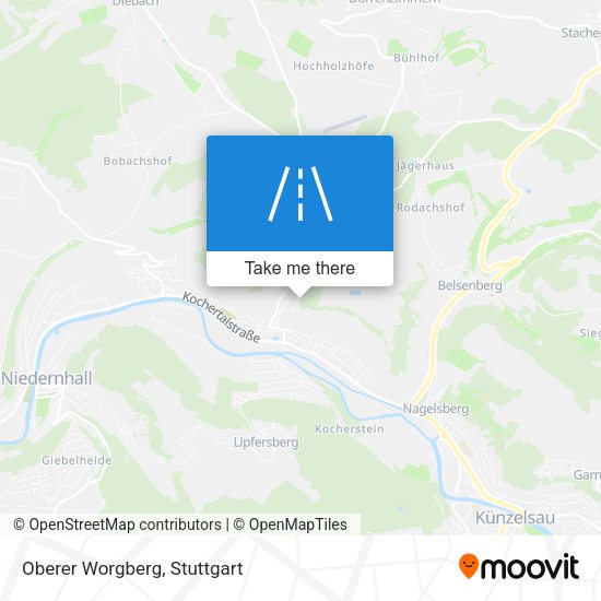 Карта Oberer Worgberg