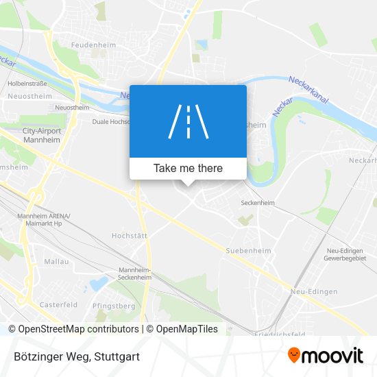 Bötzinger Weg map