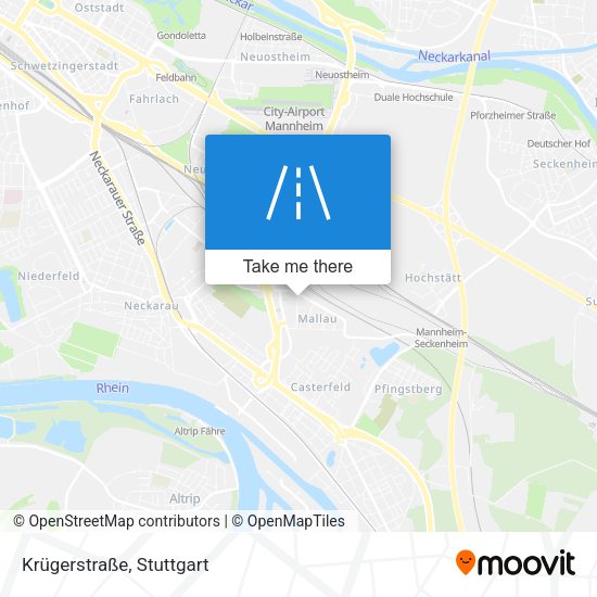 Krügerstraße map