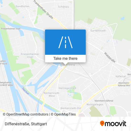 Карта Diffenéstraße
