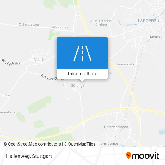 Hallenweg map