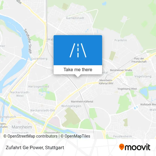 Карта Zufahrt Ge Power
