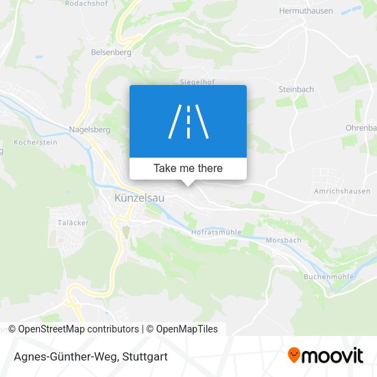 Agnes-Günther-Weg map