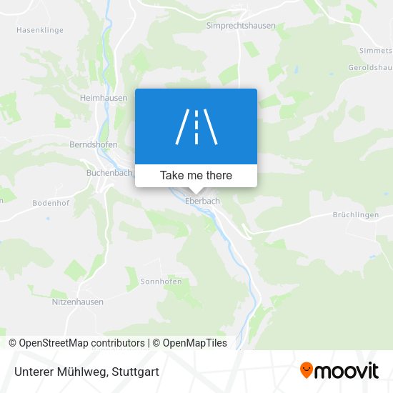 Unterer Mühlweg map