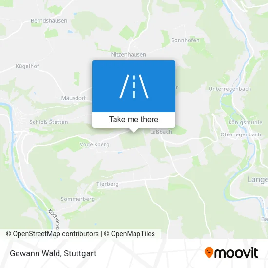 Карта Gewann Wald