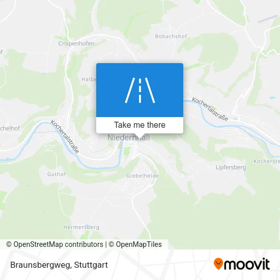 Карта Braunsbergweg