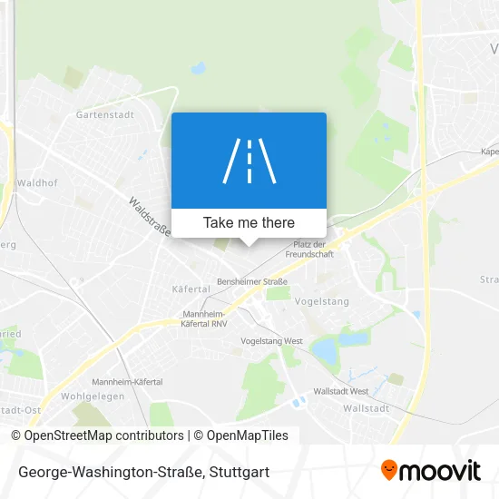 Карта George-Washington-Straße