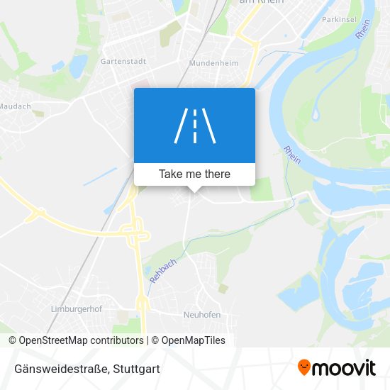 Gänsweidestraße map