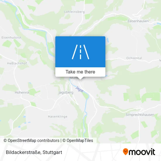 Карта Bildackerstraße