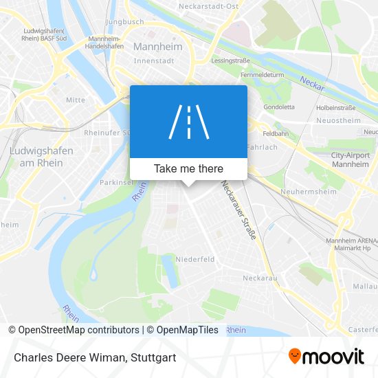 Charles Deere Wiman map