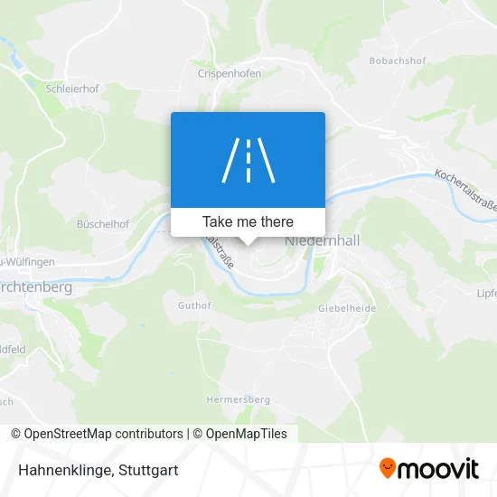 Hahnenklinge map