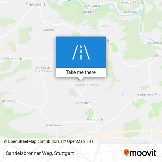 Карта Sandelsbronner Weg