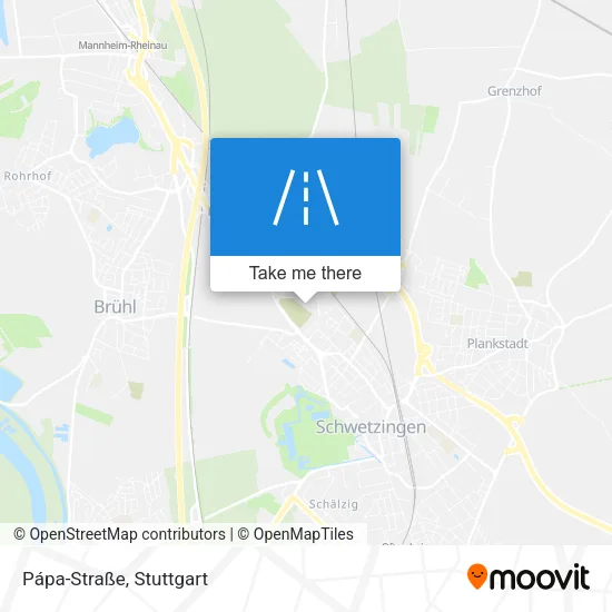 Pápa-Straße map