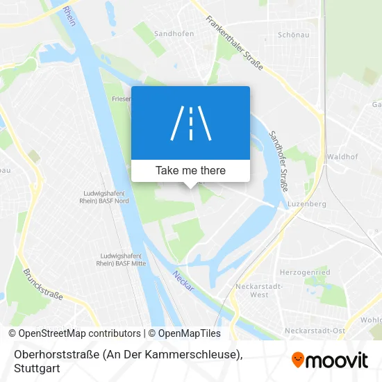 Карта Oberhorststraße (An Der Kammerschleuse)