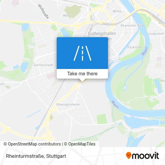 Карта Rheinturmstraße