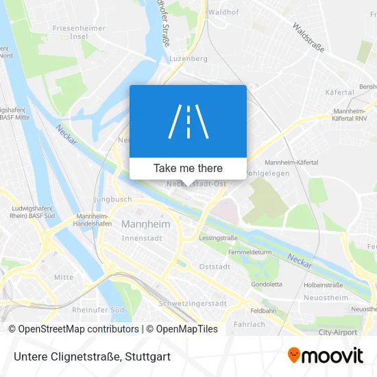 Карта Untere Clignetstraße