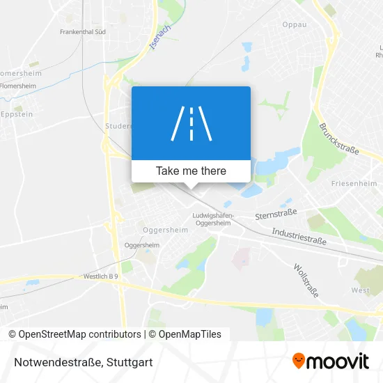 Карта Notwendestraße