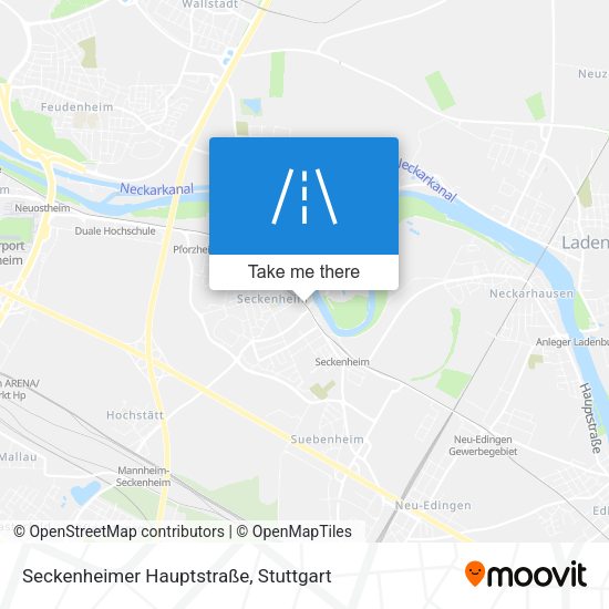 Seckenheimer Hauptstraße map