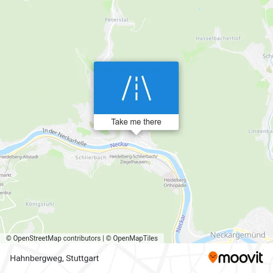 Hahnbergweg map