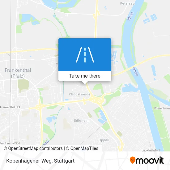 Карта Kopenhagener Weg
