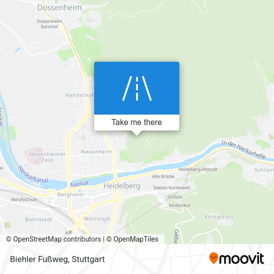 Карта Biehler Fußweg