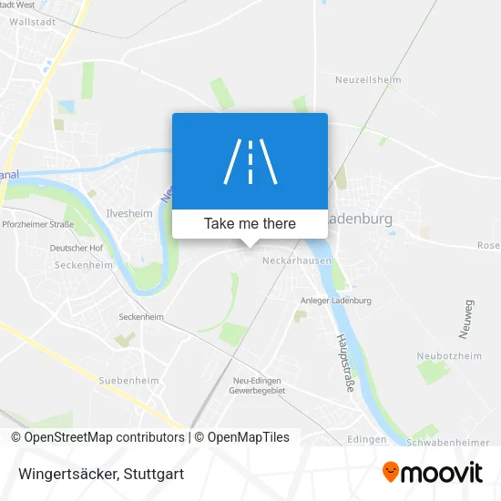 Карта Wingertsäcker