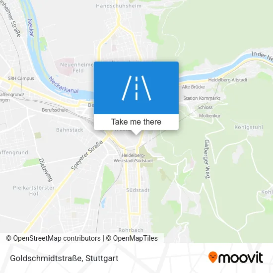 Карта Goldschmidtstraße