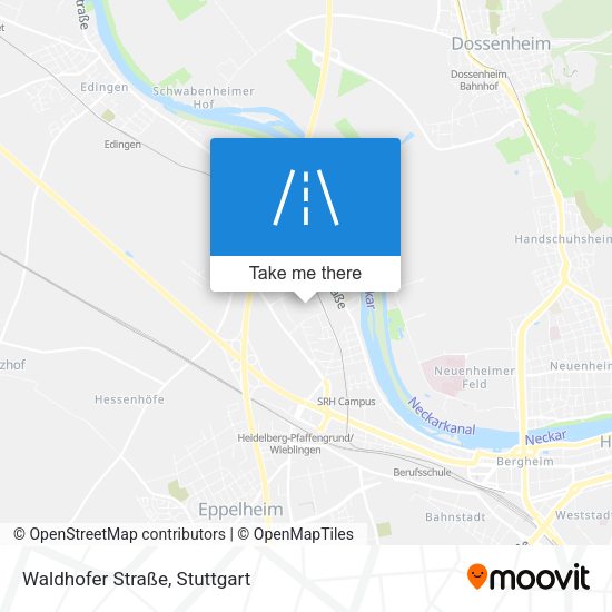 Waldhofer Straße map