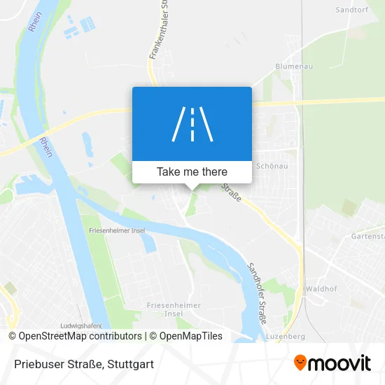 Карта Priebuser Straße