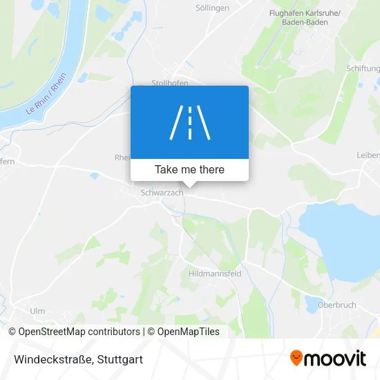 Карта Windeckstraße