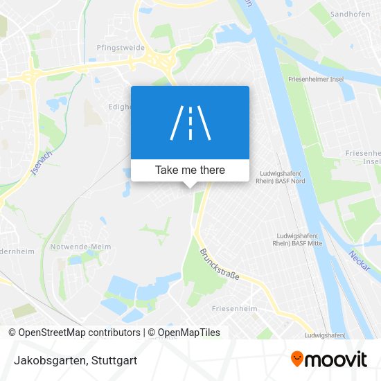 Jakobsgarten map